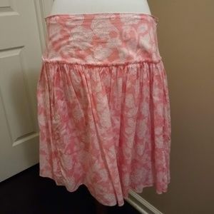 Gap size 4 knee length skirt (pink coral color)